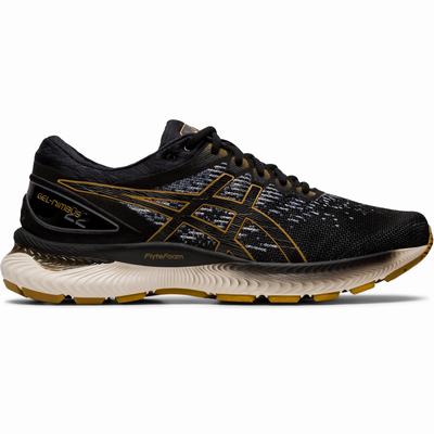 Asics Gel-Nimbus 22 Knit - Miesten Juoksukengät - Mustat